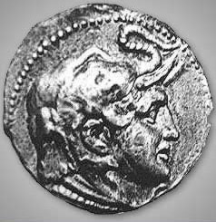 Coin struck with the head of Alexander the Great