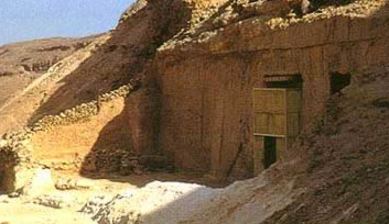 Entrance to the tomb of Meryra in the Northern Tomb group at Amarna