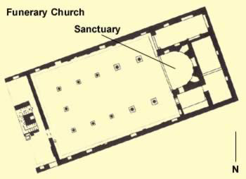Floorplan of the Funerary Church at the Apa Bane Monastery