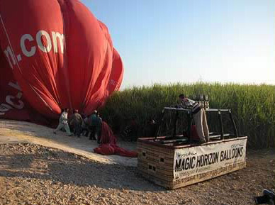 Our Balloon flight was made possible by Magic Horizon Balloons, though we paid full price!