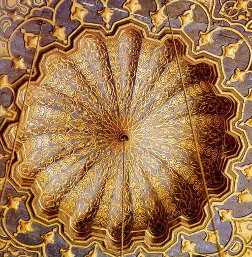 Detail of the interior dome of the Mosque-Madrasa of Barquq (1384-86)
