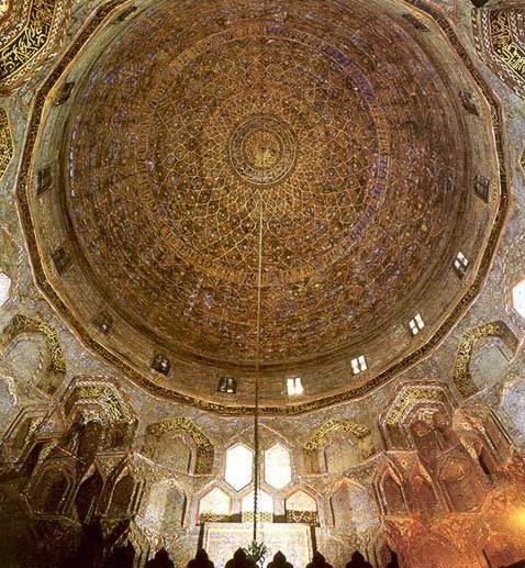 Interior dome of the Mausoleum of Shafi'i (1211)