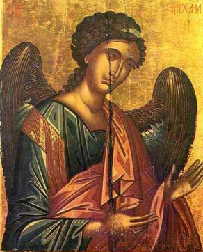 The Archangel Michael, a Post-Byzantine Cretan Icon dating to the 16th century - A icon from the Monastery of St. Catherine in the Sinai of Egypt