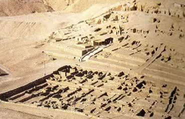 The ancient city of Deir el-Medina in Egypt
