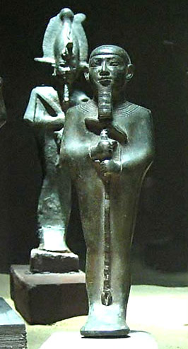 Ptah, with Osiris in Background