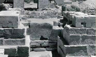Foundation blocks at the Temple of Montu at Karnak