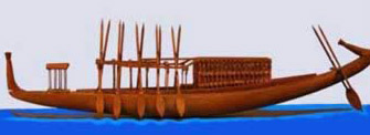 Museum Replica of an ancient Egyptian boat