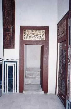 Detail of a doorway found in the main Harem Qa'a.