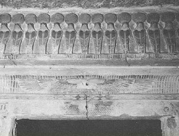 A depiction of cobras in the Unfinished tomb of Mesu-Isis