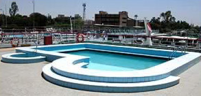 The upper deck swimming pool