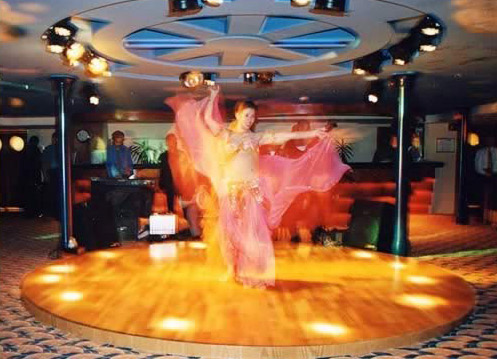 A Belly Dancer on the Mirage Cruise Boat