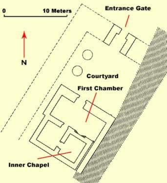 Ground Plan of the Temple of Osiris Hek-Djet at Karnak