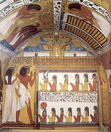 The Left Wall of the Tomb of Sennedjem