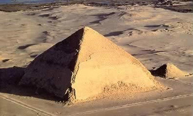 The bent pyramid is a fine example of early experimentation prior to the successful completion of the true pyramid