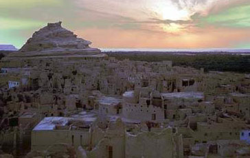 The ancient fortress of  Shali in the Siwa Oasis
